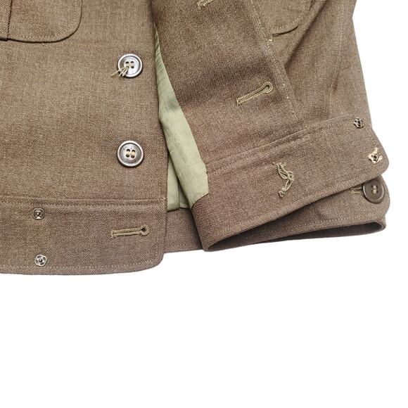 Vtg Men's 38 US Army WWII Korea War Wool Field Ike Jacket 1950 1951 MIL-J-10801 - Picture 11 of 13